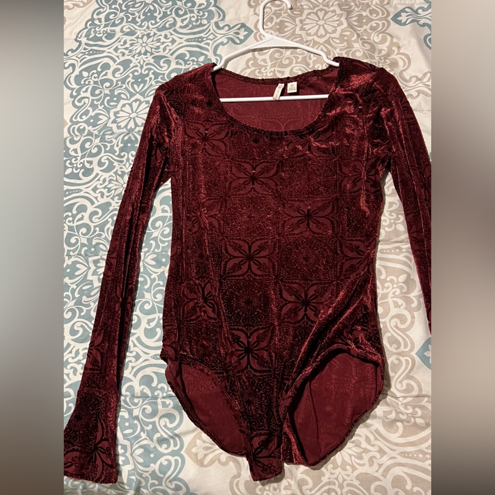 Velvet bodysuit